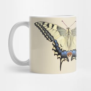 Stunning Yellow Swallowtail Vector Art Cut Out Mug